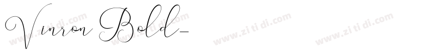 Vinron Bold字体转换